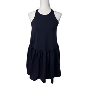 NWT Susana Monaco sleeveless navy racerback drop waist dress - Medium